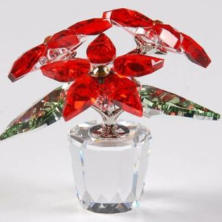 Swarovski Christmas Figurines Poinsettia-Small - Boxed